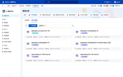 云轴科技ZStack推出基于海光DCU的DeepSeek私有化部署方案