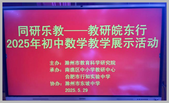 同研乐教皖东行 精准教学再探究