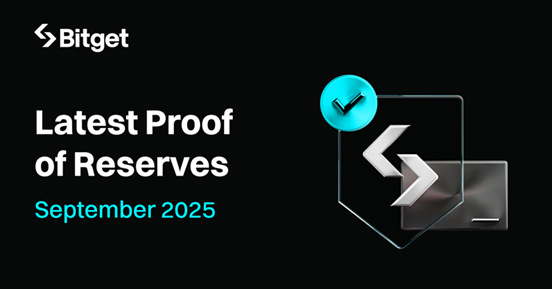 Bitget 发布 2025 年 9 月储备金证明，以 186% 的储备金率和 UEX 安全创新引领行业