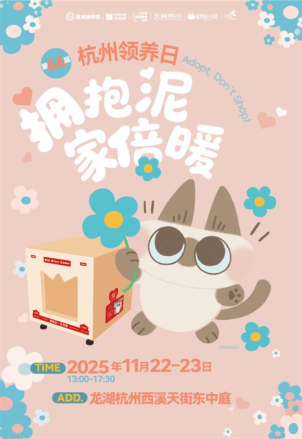 杭州领养日现场惊现巨猫豪宅！网友：大王椰这波操作太暖了