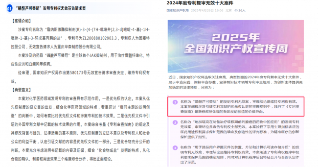 华森制药专利案例入选全国无效复审十大案件，构建知识产权风险防控新范式
