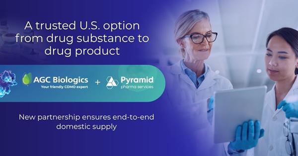 AGC Biologics 携手 Pyramid Pharma Services 建立战略合作伙伴关系,将业务扩展至美国灌装与封装领域