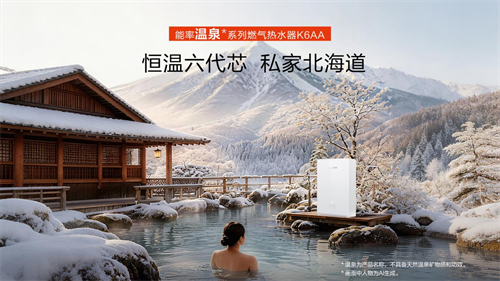 承袭七十余年热技术实力，能率温泉系列燃气热水器K6AA解锁居家沐浴新体验